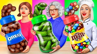 Me Vs Grandma Cooking Challenge  24 Hours Of Funny Food Situations By Ratata