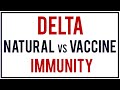 Natural Immunity vs Vaccinated Immunity with the Delta Variant