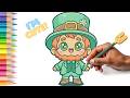 How to Draw a Leprechaun for Kids ☘️🎩 Cute Style!