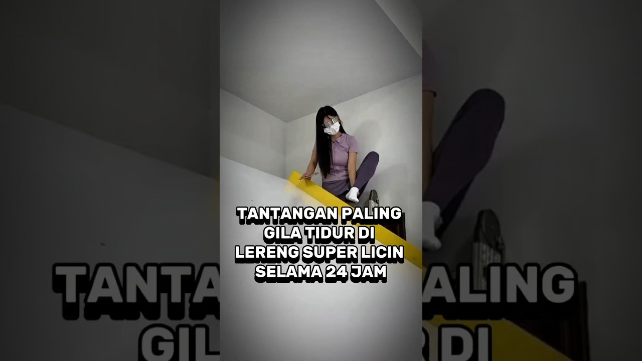 24 Jam Gantung di Lereng Licin Demi Menang Challenge! #ytshorts #fyp #tantangan #lereng