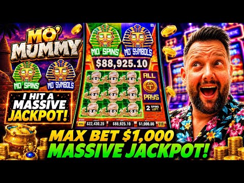 I Started Doing Max Bets of $1,000 & HiT a MoNSTER BoNUS on Mo Mummy