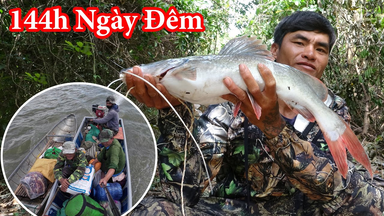 144h Ngày Đêm Săn Cá Lớn Trong Rừng | Fishing in Deep Jungle Survival - P1