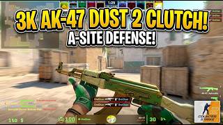 CS2 - Clean AK-47 3K & A-Site Post-Plant Hold! 💥