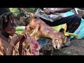 See how hadzabe successful hunt and cook their prey in the wild  hunt to survive