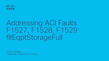 Resolve ACI Faults F1527, F1528, F1529 (fltEqptStorageFull) | Cisco ACI Storage Fault Recovery Guide