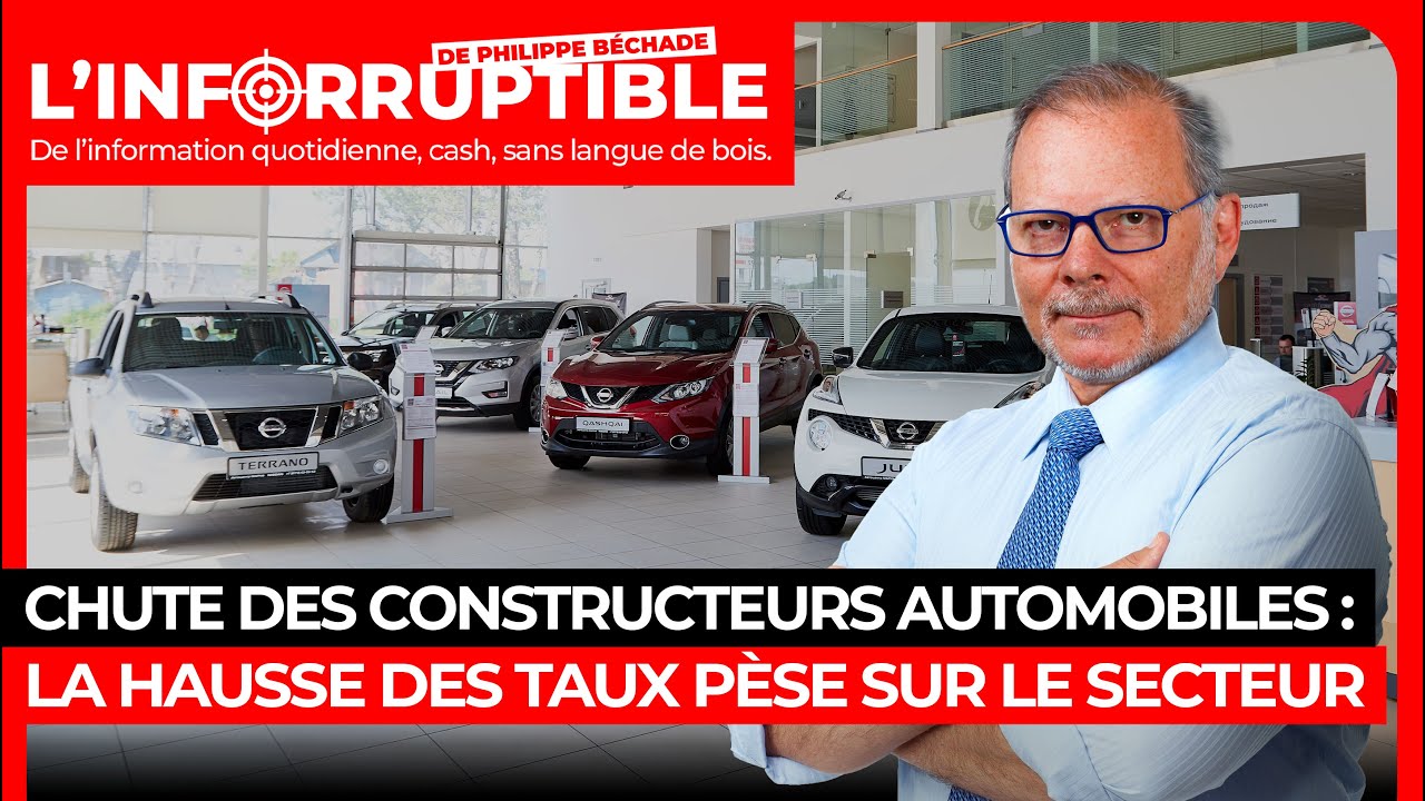 Chute des constructeurs automobiles : la hausse des taux pèse sur le secteur