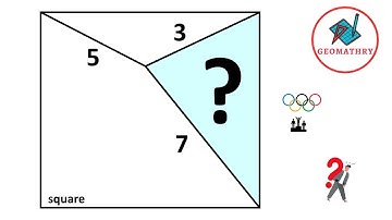Can You Calculate the Area of The Blue Shaded Triangle | Geometry | Math