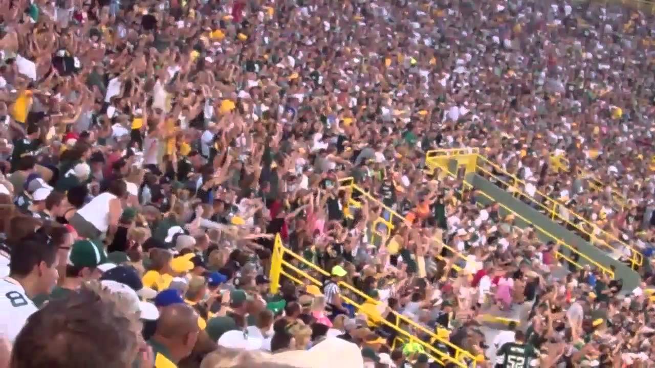 What it's like to be at a Green Bay Packer game, 2012 YouTube