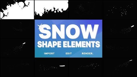 Magic Snow Elements Final Cut Pro Templates