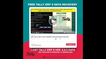 TALLY ERP 9 LOST COMPANY DATA 100 % RECOVER FOR FREE | TALLY PRIME