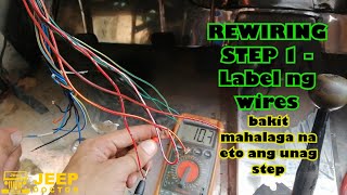 Owner Type Jeep General Rewiring Part 1 Labelling the wires