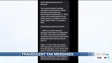 North Dakotans receiving fraudulent tax-related text messages