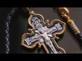 HD- RUSSIAN ORTHODOX CROSS+LEATHER CORD SILVER 925+999 GOLD MOTHER OF GOD KAZAN HD- RUSSIAN ORTHODOX CROSS+LEATHER CORD SILVER 925+999 GOLD MOTHER OF GOD KAZAN