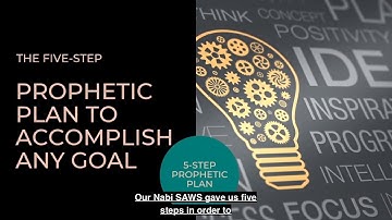 Five-step Prophetic Plan to accomplish any goal | Shaykh Dr. Yasir Qadhi | YQGems