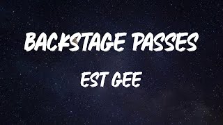 EST Gee - Backstage Passes (feat. Jack Harlow) (Lyric Video)