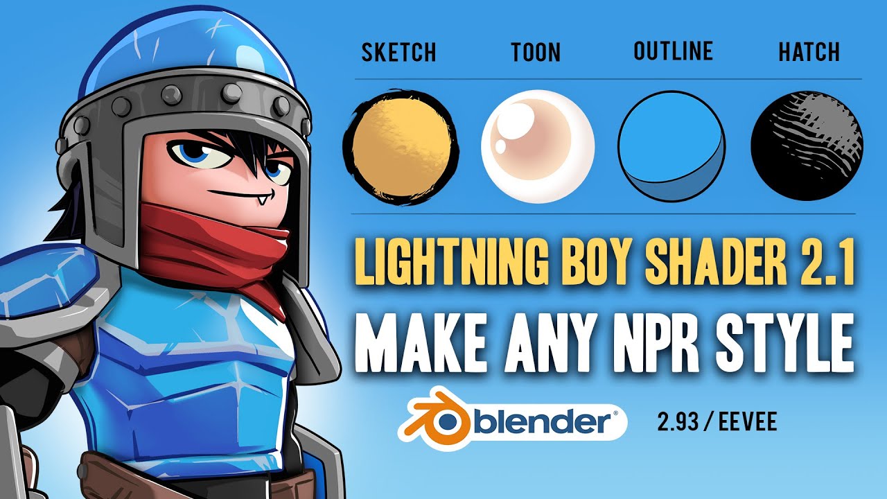 Blender 3.0+] Anime in Blender - transparent materials, freestyle and NPR  tricks 