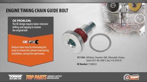Highlighted Part: Engine Timing Chain Guide Bolt for Select GM & Saab Models