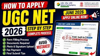 How to Apply UGC NET 2026 Step-by-Step 🔥 Full Form Filling Process (NTA Guide)