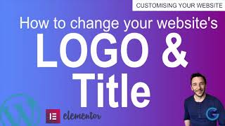 How to change your logo and site title on your Wordpress website
