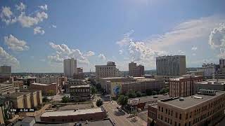 Pretty Cedar Rapids cityscape cloud timelapse