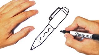 Learn how to draw a pen for kids easy and step by step. this cute
following drawing lesson.