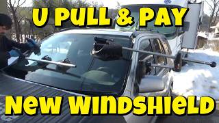 U Pull & Pay, New Windshield, ridiculously small bags of salt