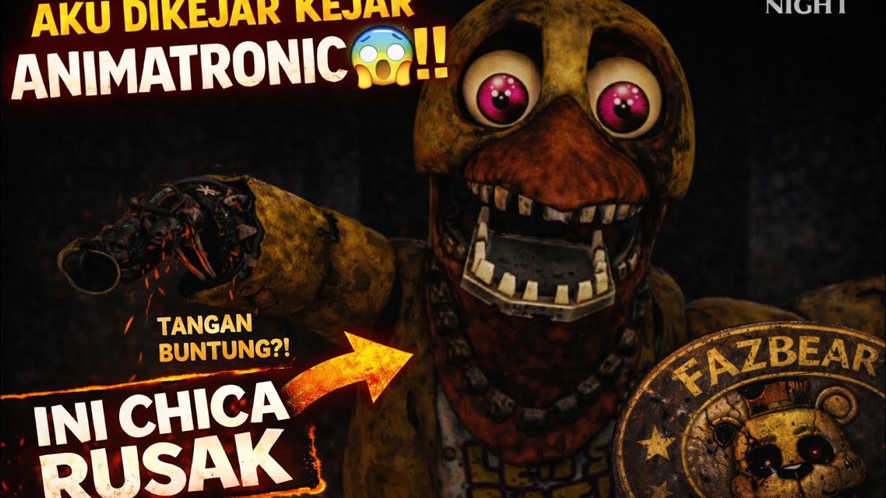 AKU DIKEJAR ANIMATRONIC😱!! CHICA RUSAK MUNCUL DI ETERNAL NIGHT
