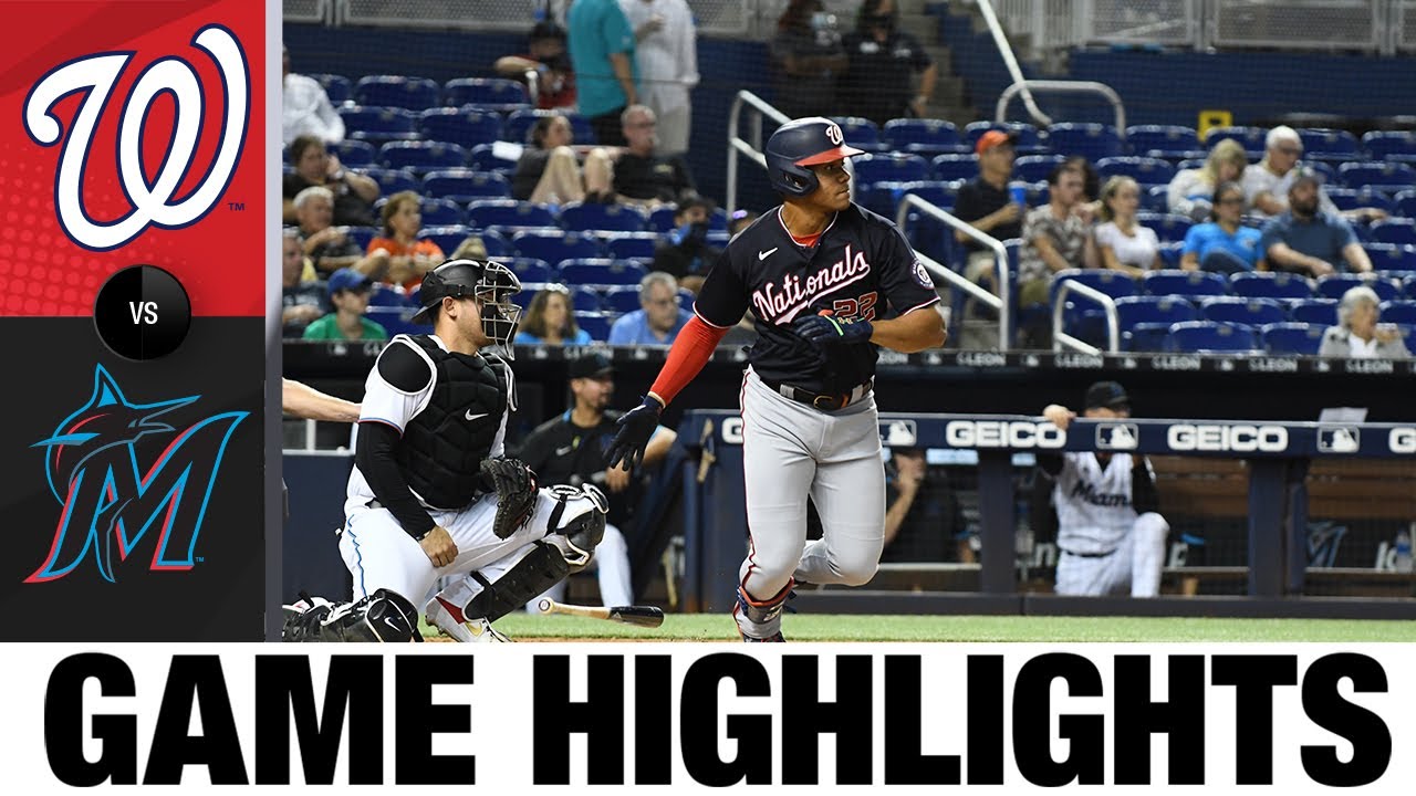 Nationals vs. Marlins Game Highlights (8/24/21) MLB Highlights YouTube