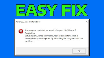 How To Fix AppVEntSubsystems64.dll Missing in Windows
