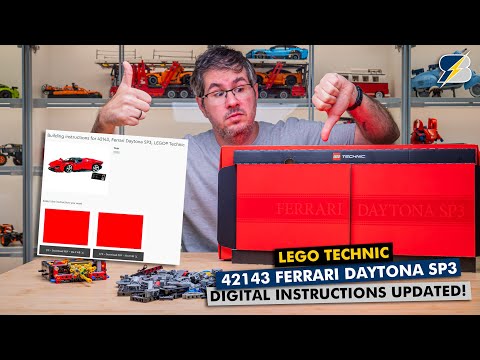 LEGO finally fixed (almost ?) the LEGO Technic 42143 Ferrari Daytona's instructions