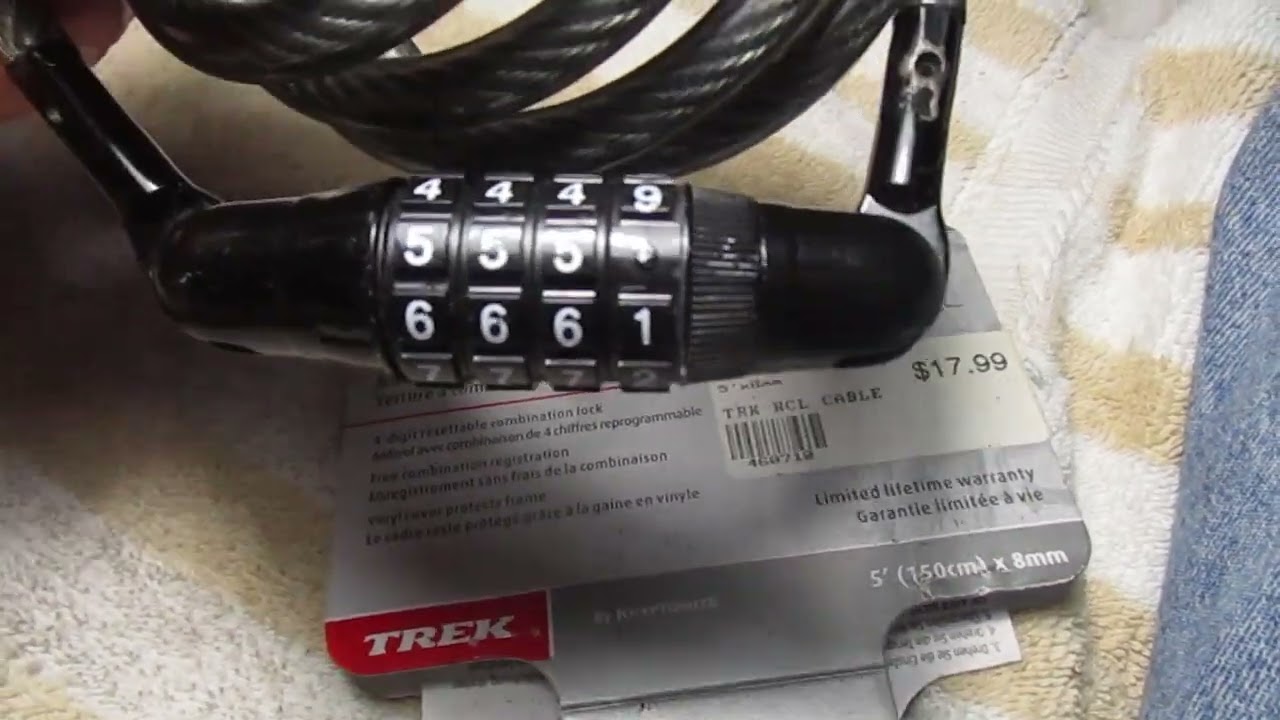Trek Dreadlocks combination bicycle lock - unpickable?  Unsolicited review.