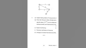 IGNOU |•|(MCS 31) Design and Analysis of Algorithm Question Paper|•|JUNE 2020 |•|Own Classroom