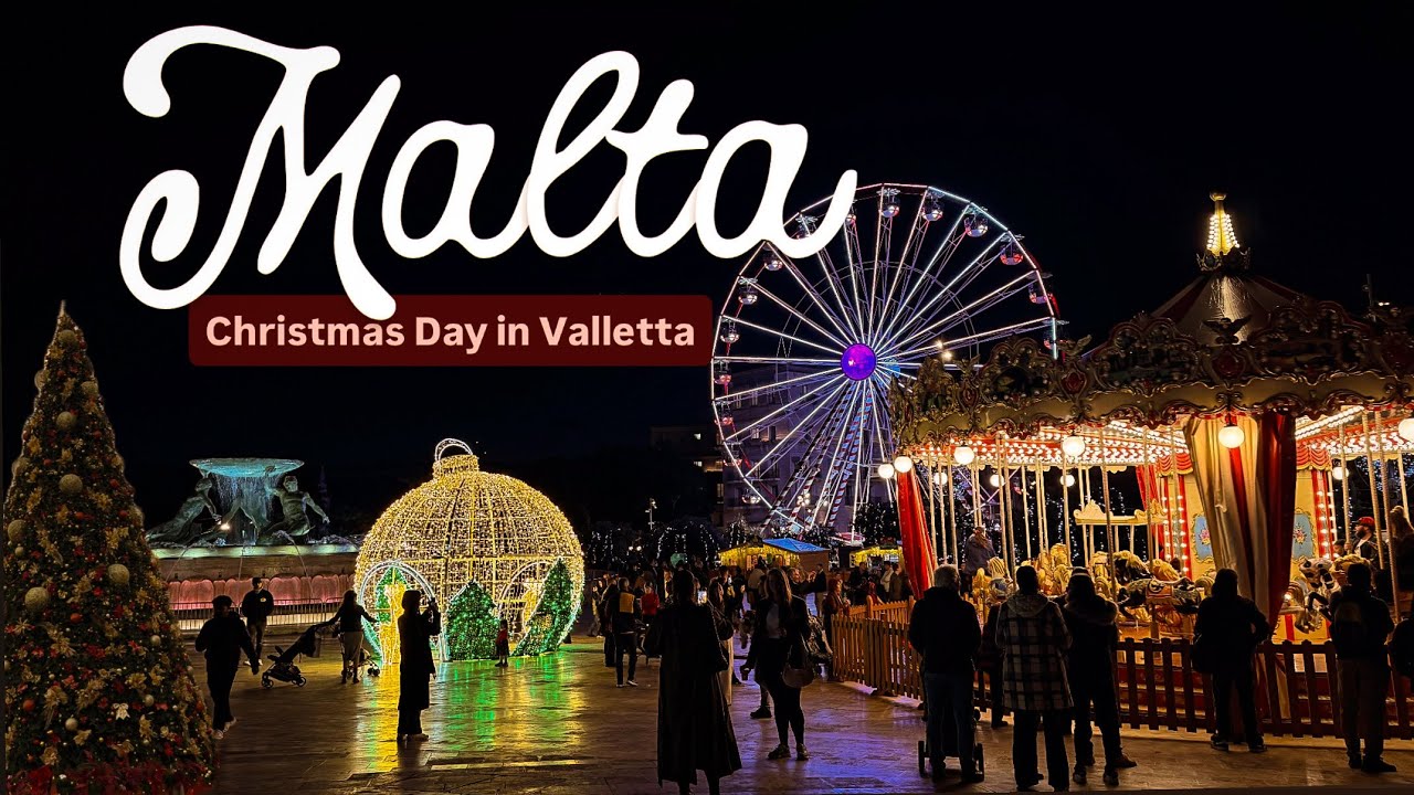 Christmas in Valletta, Malta 2025: Fairyland & Festive Street Walk 🇲🇹