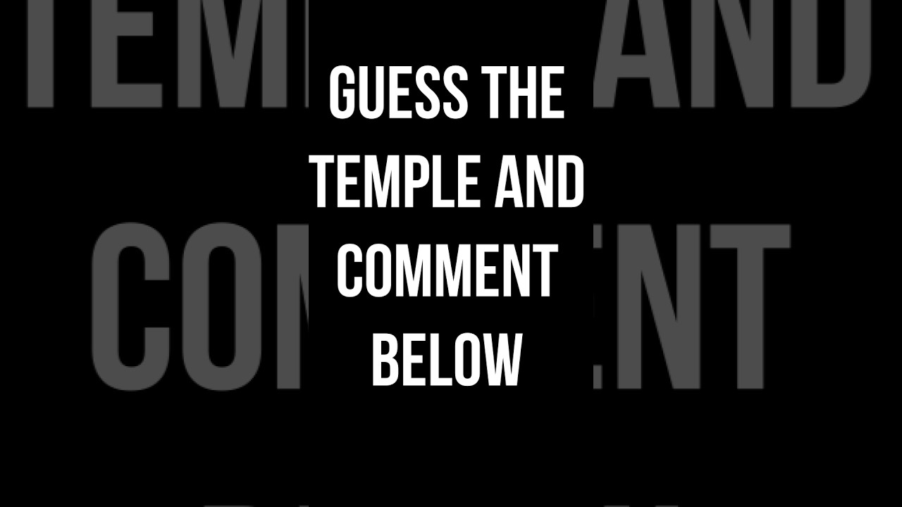 Thrilling Temple Quiz: Can You Guess Right? 
