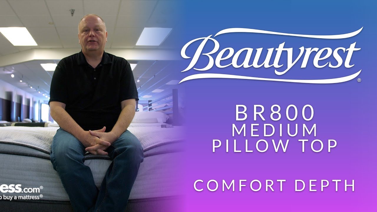 beautyrest br800 medium pillow top queen mattress