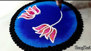 Diwali rangoli l easy navratri rangoli l Dussehra rangoli l beautiful diwali rangoli l kolam screenshot 4