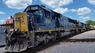 [CSX]8541 SD50-2 YN4 X-SBD 3365 ET44AH 565 CW44AH Leads V620-11 Hamlet NC With Killer Hornshow