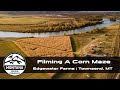 Drone filming a corn maze  montana drone company  edgewater farms