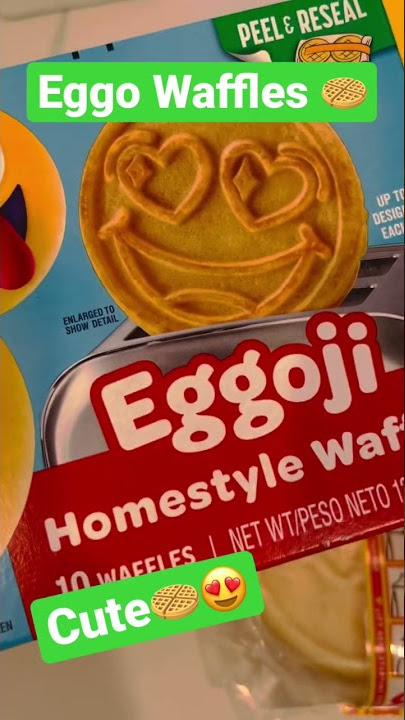 Eggo Waffle 🧇 (Eggoji) #Eggo #waffle #breakfast #shorts #kelloggs