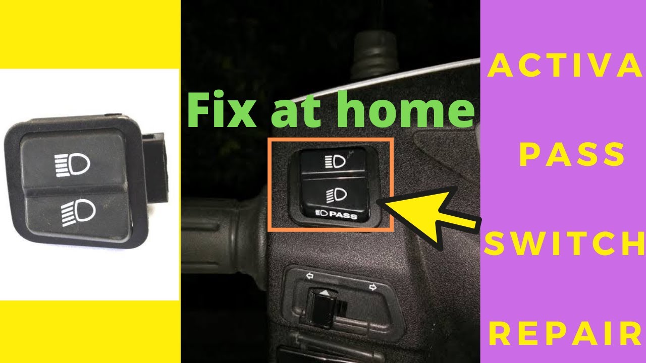 ACTIVA LIGHT SWITCH REPAIR AT HOME YouTube