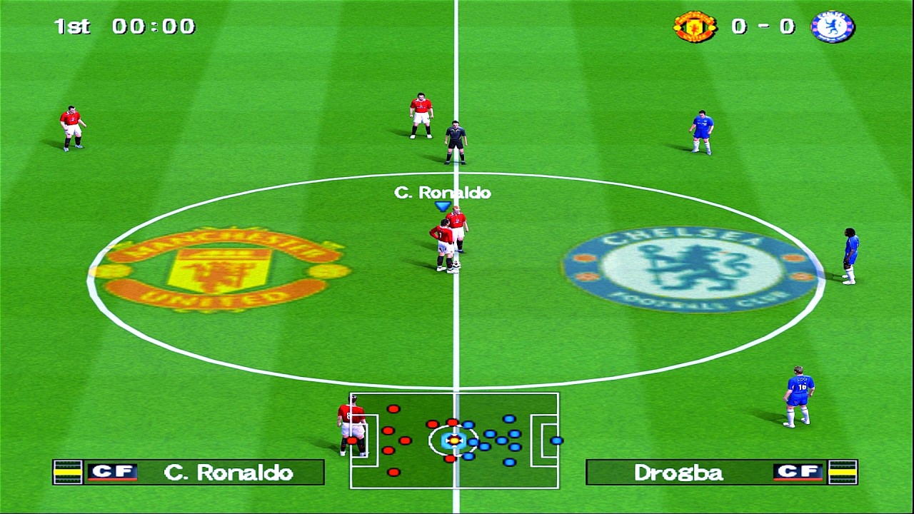 Winning Eleven 10 - Manchester United vs Chelsea - YouTube