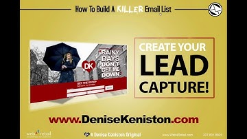 FREE Webinar: HOW TO BUILD A KILLER EMAIL LIST
