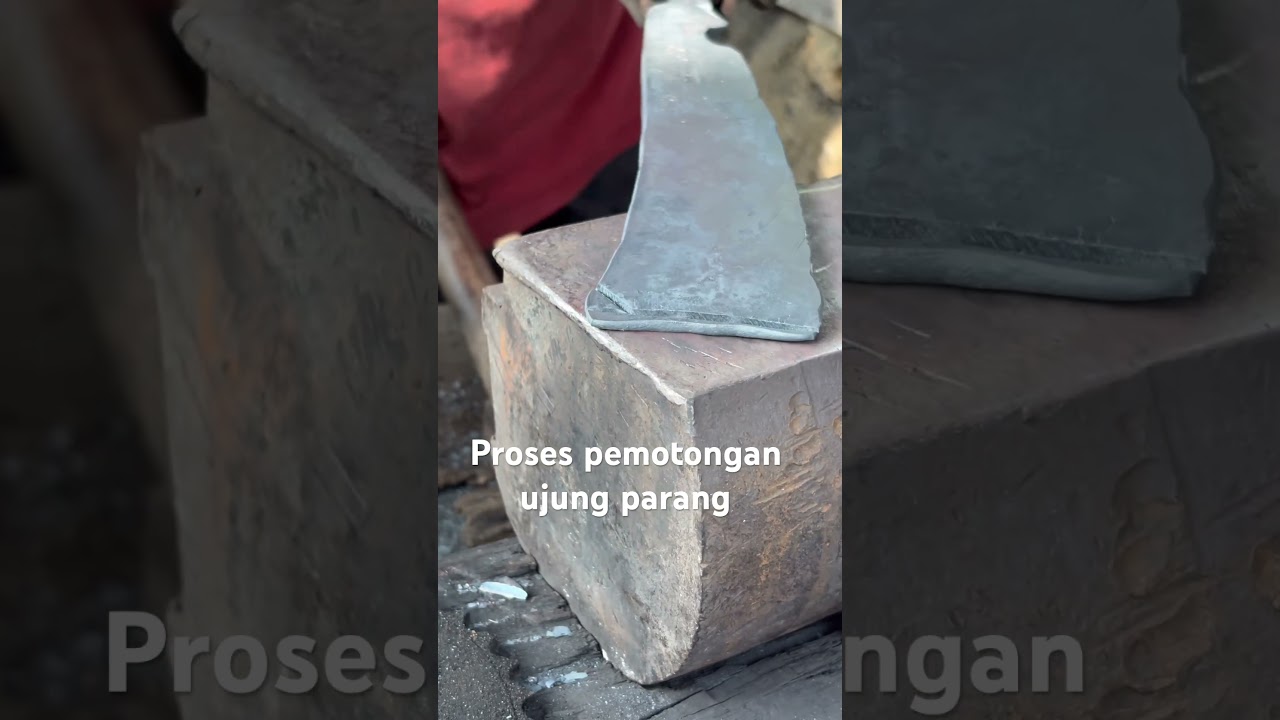 The process of cutting the tip of the plantation tool machete #quotes #yukberdoa #motivation