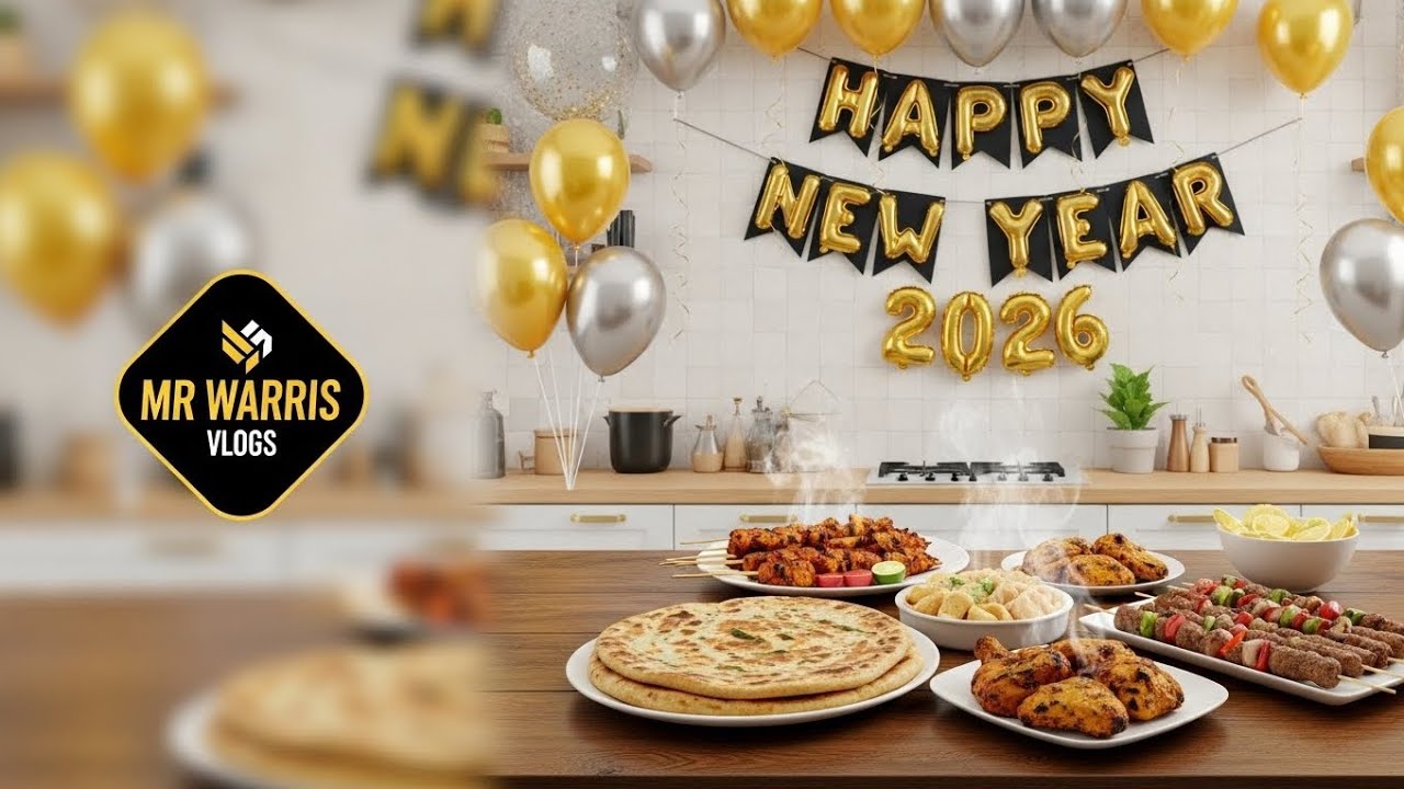 New Year 2026 Celebration: Moli k Parathy aur Home Made Tikka Party! | Mr Warris Vlogs