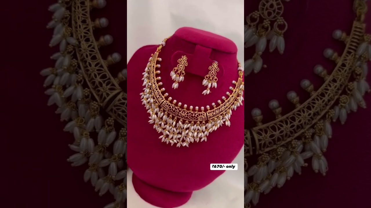 Grace in Every Pearl ✨ Elegant Rice Pearl Necklace for a Timeless Look 💖 