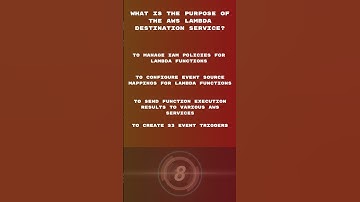 AWS Trivia 22 #code #coder #fyp #fypシ #trivia #aws #serverless #hard #ai