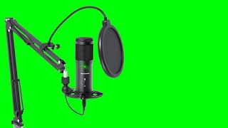 microphone studio green screen for youtube, karaoke, gaming, podcast, vlog, home recording