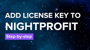 How to Add a License Key to StarTrade NightProfit