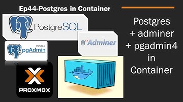 Docker Series: Postgres/adminer/pgadmin4 in Container