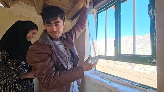 Download Lagu Victory Over the Wind! 🏔️ Kamal and Halimeh Finally Install the Glass to Secure our Home 🏠✨ MP3